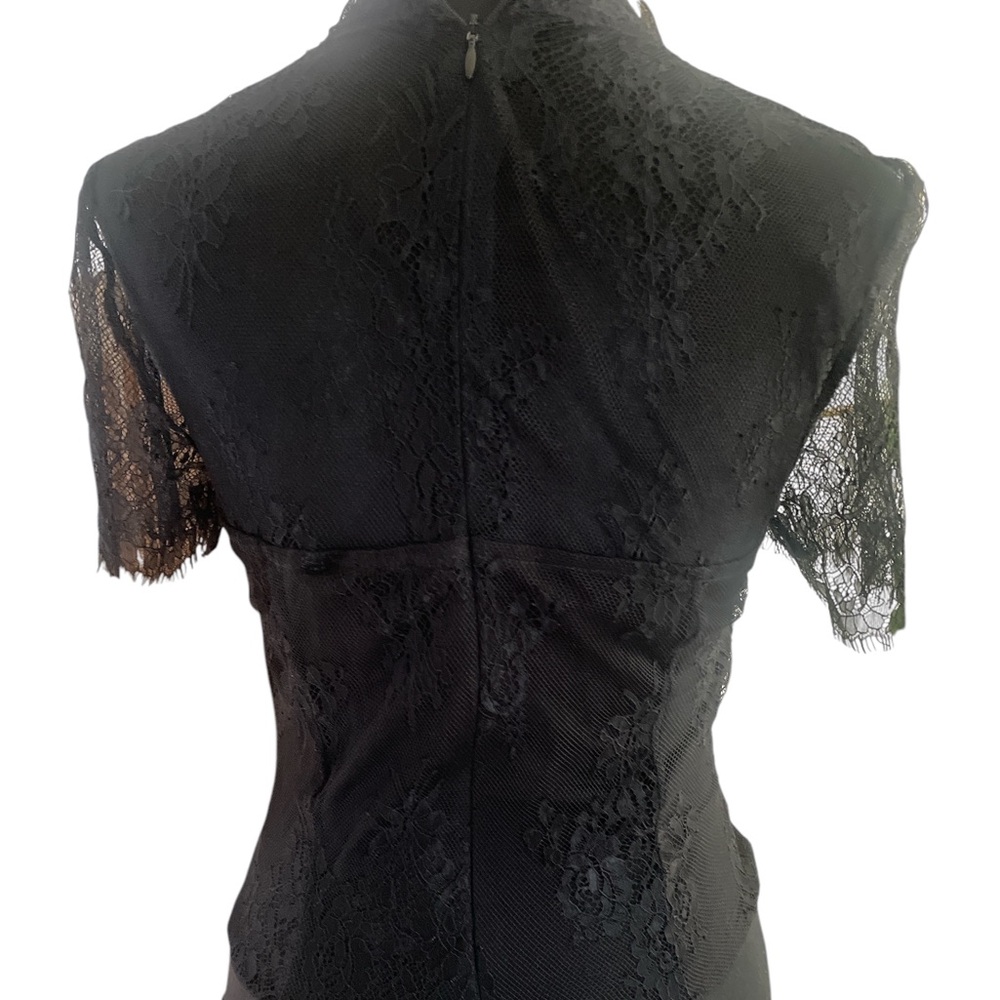 Lulus Black Alluring Charisma Black Lace Bustier Short Sleeve Bodysuit,Med,
NWT - Picture 4 of 11